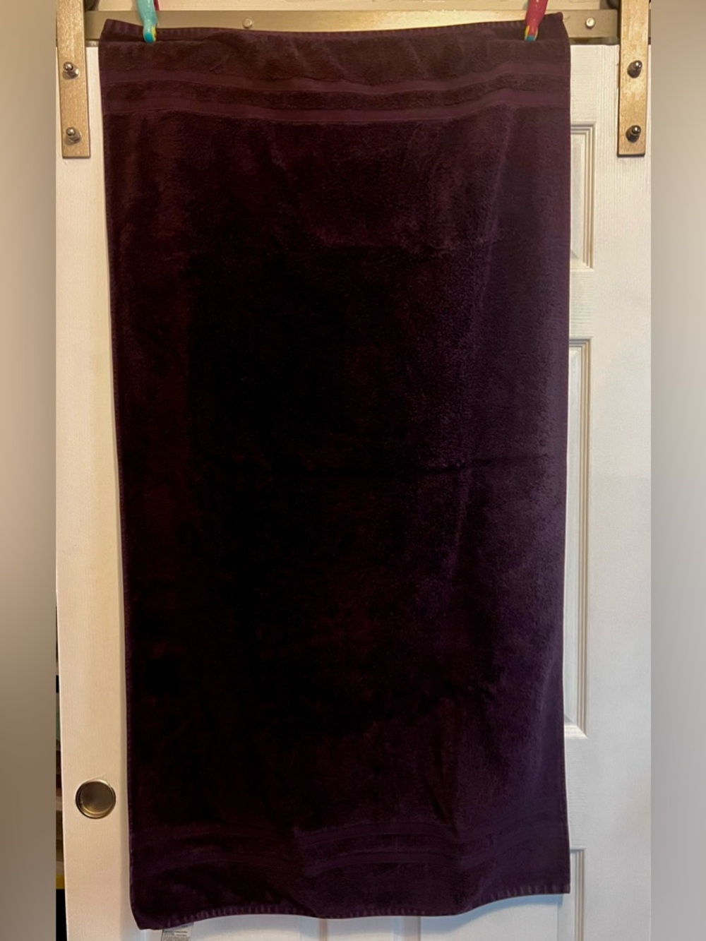 Wamsutta Plush Micro Cotton Bath & Hand Towels - Plum (2 ea.) - Picture 3 of 11